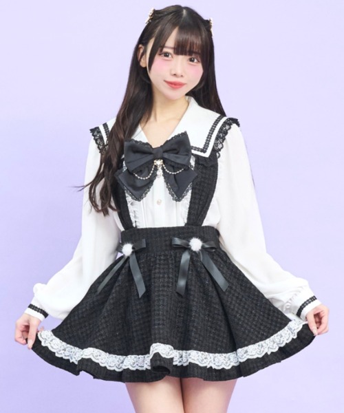 Secret Honey（シークレットハニー）の「うさ耳スカパン（スカート・レディース・オフホワイト/ブラック・MEDIUM）」の2枚目の写真