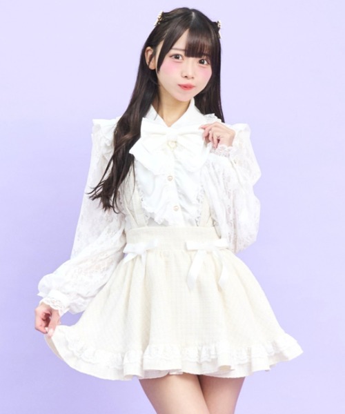 Secret Honey(シークレットハニー)の「うさ耳スカパン(スカート・レディース・オフホワイト/ブラック・MEDIUM)」の4枚目の写真