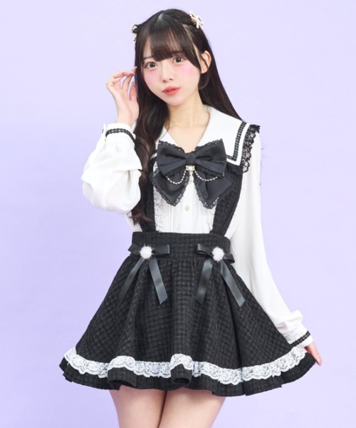 Secret Honey(シークレットハニー)の「うさ耳スカパン(スカート・レディース・オフホワイト/ブラック・MEDIUM)」の7枚目の写真