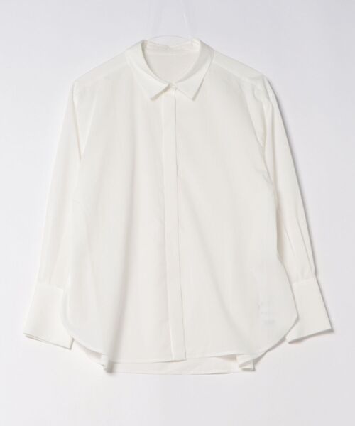 STRAWBERRY-FIELDS（ストロベリーフィールズ）の「シルキーブロード_レースボウタイ取り外しシャツ（シャツ/ブラウス・レディース・オフホワイト/サックスブルー・2）」の15枚目の写真