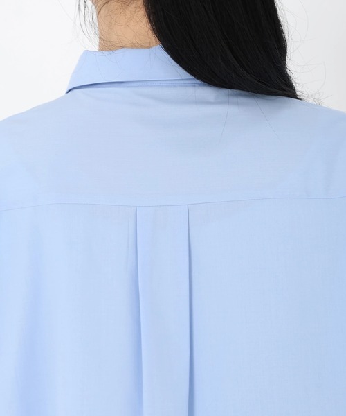 STRAWBERRY-FIELDS（ストロベリーフィールズ）の「シルキーブロード_レースボウタイ取り外しシャツ（シャツ/ブラウス・レディース・オフホワイト/サックスブルー・2）」の7枚目の写真