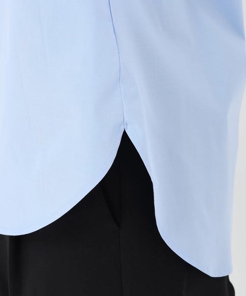 STRAWBERRY-FIELDS（ストロベリーフィールズ）の「シルキーブロード_レースボウタイ取り外しシャツ（シャツ/ブラウス・レディース・オフホワイト/サックスブルー・2）」の10枚目の写真