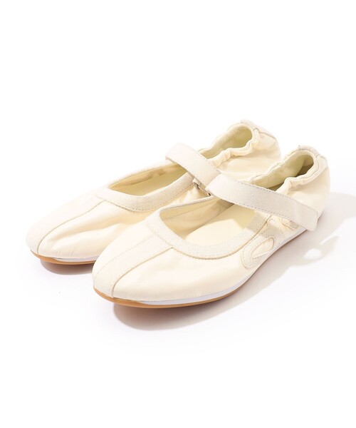 Anniel(アニエル)の「Anniel フラットシューズ(バレエシューズ・レディース・ホワイト/ブラック・38/36/37)」の2枚目の写真