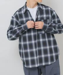 ITEMS URBANRESEARCH | オンブレチェックレギュラーカラーライトシャツ(シャツ/ブラウス)