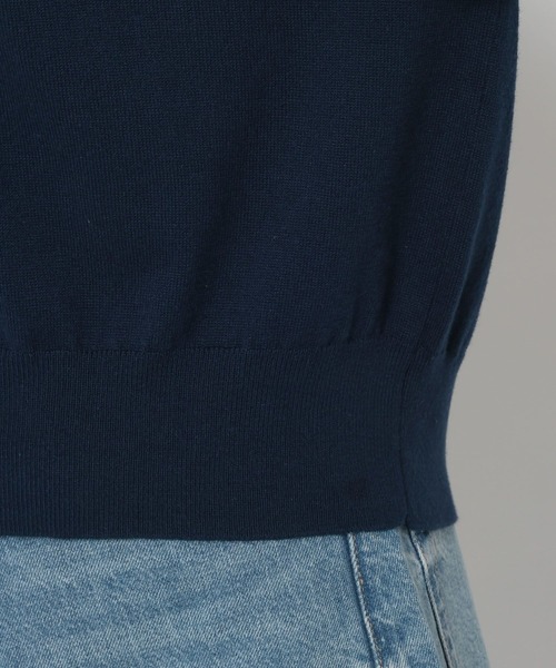 LOWRYS FARM（ローリーズファーム）の「バイカラーニットポロＬＳ 661937（ニット/セーター・レディース・アイボリー/グリーン/ネイビー/グレー・FREE）」の18枚目の写真