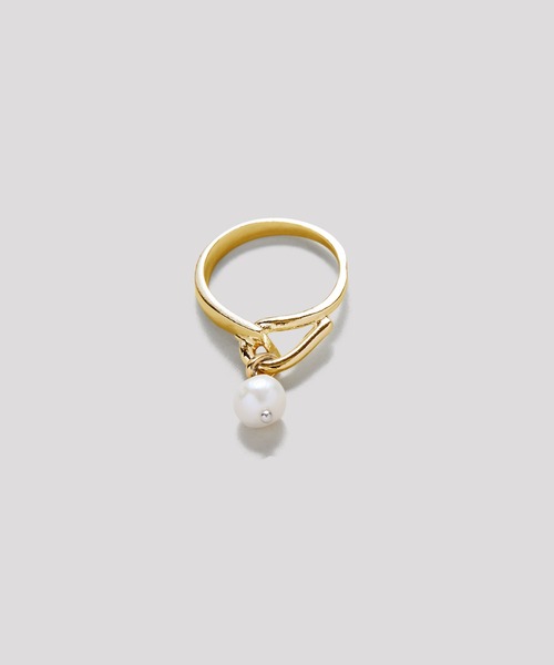 LAPUIS(ラピュイ)の「LAPUIS(ラピュイ)Pearl Hook ring(リング・レディース・マルチ/ゴールド・11号/13号)」の8枚目の写真
