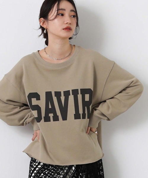 Gready Brilliant（グレディブリリアン）の「裏毛ＳＡＶＩＲロゴスウェット（スウェット・レディース・トップグレー/モカ・38）」の2枚目の写真