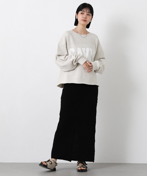 Gready Brilliant（グレディブリリアン）の「裏毛ＳＡＶＩＲロゴスウェット（スウェット・レディース・トップグレー/モカ・38）」の6枚目の写真