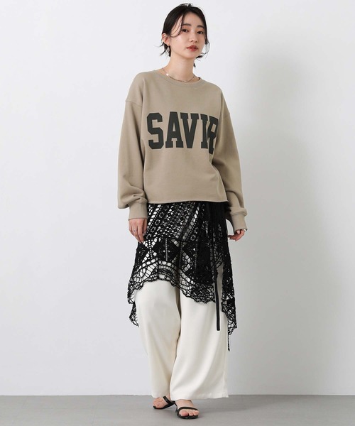 Gready Brilliant（グレディブリリアン）の「裏毛ＳＡＶＩＲロゴスウェット（スウェット・レディース・トップグレー/モカ・38）」の11枚目の写真