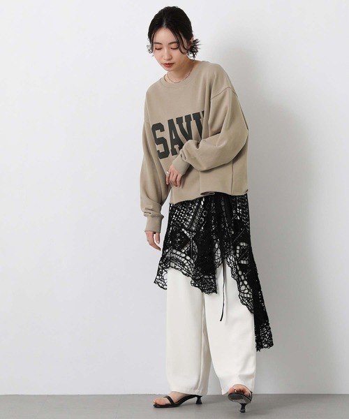 Gready Brilliant（グレディブリリアン）の「裏毛ＳＡＶＩＲロゴスウェット（スウェット・レディース・トップグレー/モカ・38）」の14枚目の写真