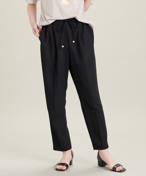 GLACIER lusso（グラシアルッソ）の「【美冷・接触冷感・イージーケア】イージーテーパードパンツ（スラックス・レディース・ブラック/グリーン/ネイビー/ベージュ・LL/S/M/L）」の8枚目の写真