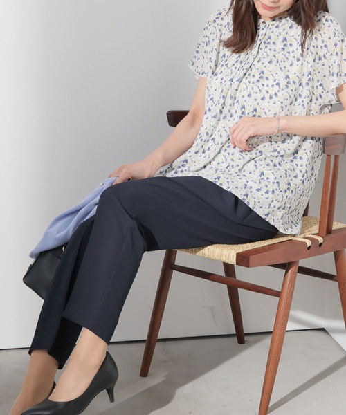 GLACIER lusso（グラシアルッソ）の「【美冷・接触冷感・イージーケア】イージーテーパードパンツ（スラックス・レディース・ブラック/グリーン/ネイビー/ベージュ・LL/S/M/L）」の16枚目の写真