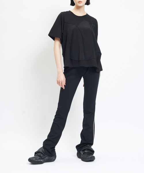 gomme（ゴム）の「ブーツカットポンチパンツ（その他パンツ・レディース・ブラック・MEDIUM）」の5枚目の写真