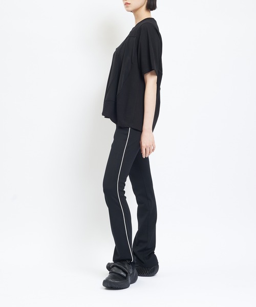 gomme（ゴム）の「ブーツカットポンチパンツ（その他パンツ・レディース・ブラック・MEDIUM）」の6枚目の写真