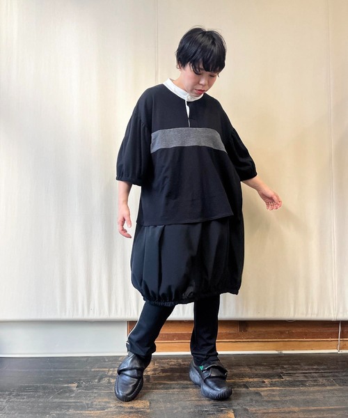 gomme（ゴム）の「ブーツカットポンチパンツ（その他パンツ・レディース・ブラック・MEDIUM）」の12枚目の写真