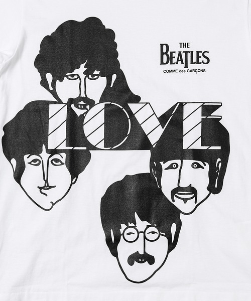 THE BEATLES「FACE & LOVE」TEE（Tシャツ/カットソー）｜THE BEATLES