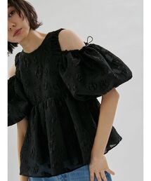 emmi | フラワーふくれジャガードブラウス(シャツ/ブラウス)