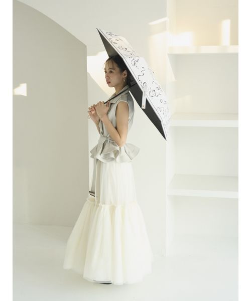 SNIDEL(スナイデル)の「【SNIDEL×PROTECT U】晴雨兼用折り畳み日傘(折りたたみ傘・レディース・ホワイト/ピンク/ライトピンク・F)」の9枚目の写真