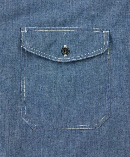 FILSON(フィルソン)の「FILSON/フィルソン 【Japan Exclusive】Chambray Work Shirt Indigo Produced by 金子恵治(シャツ/ブラウス・メンズ・ネイビー・X-LARGE/LARGE/MEDIUM)」の3枚目の写真