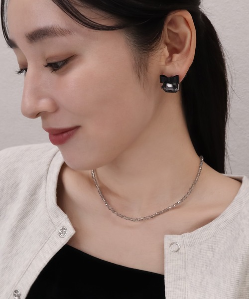 blackdia ocean カットビーズデザインネックレス（ネックレス