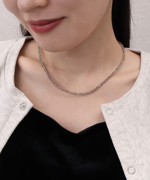 blackdia ocean カットビーズデザインネックレス（ネックレス