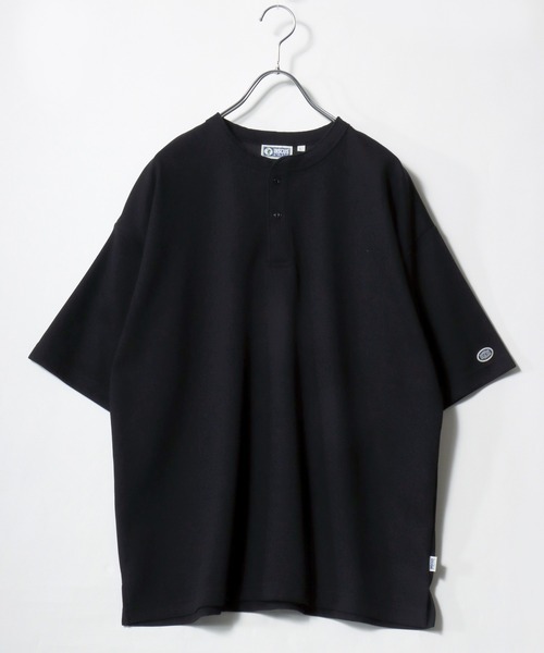 DISCUS(ディスカス)の「2026SS DISCUS/ディスカス COOLMAX ミニワッフル オーバーサイズ ヘンリーネック半袖Tシャツ レディース メンズ(Tシャツ/カットソー・メンズ・スミクロ/ホワイト/ブルー/ブラック・XL/L/M)」の7枚目の写真