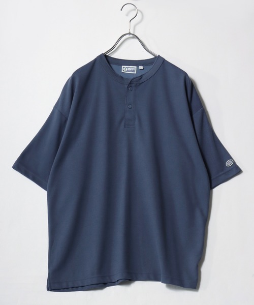 DISCUS(ディスカス)の「2026SS DISCUS/ディスカス COOLMAX ミニワッフル オーバーサイズ ヘンリーネック半袖Tシャツ レディース メンズ(Tシャツ/カットソー・メンズ・スミクロ/ホワイト/ブルー/ブラック・XL/L/M)」の9枚目の写真