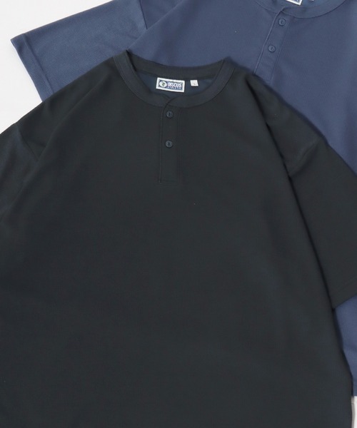 DISCUS(ディスカス)の「2026SS DISCUS/ディスカス COOLMAX ミニワッフル オーバーサイズ ヘンリーネック半袖Tシャツ レディース メンズ(Tシャツ/カットソー・メンズ・スミクロ/ホワイト/ブルー/ブラック・XL/L/M)」の20枚目の写真