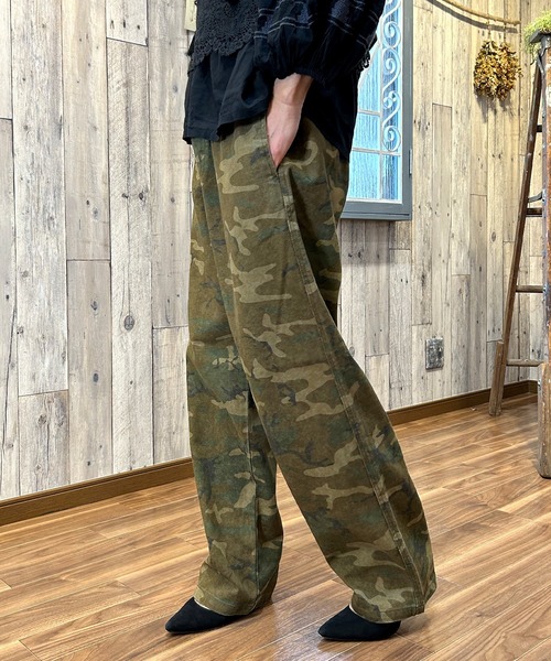 BEATJIVE(ビートジャイブ)の「カモフラ ワイドパンツ レディース(その他パンツ・レディース・グリーン系カモフラージュ/グレー系カモフラージュ・3/2)」の11枚目の写真