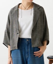BEARDSLEY | ハーフスリーブツイードジャケット(テーラードジャケット)