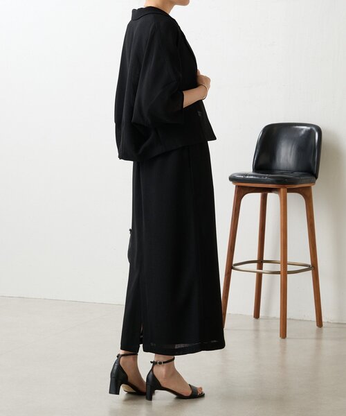 BEARDSLEY（ビアズリー）の「ハーフスリーブツイードジャケット（テーラードジャケット・レディース・ブラック/ベージュ・FREE）」の21枚目の写真