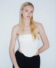 ROYAL FLASH | determ/デターム/Collagen Curverd Line Tube Top(タンクトップ)