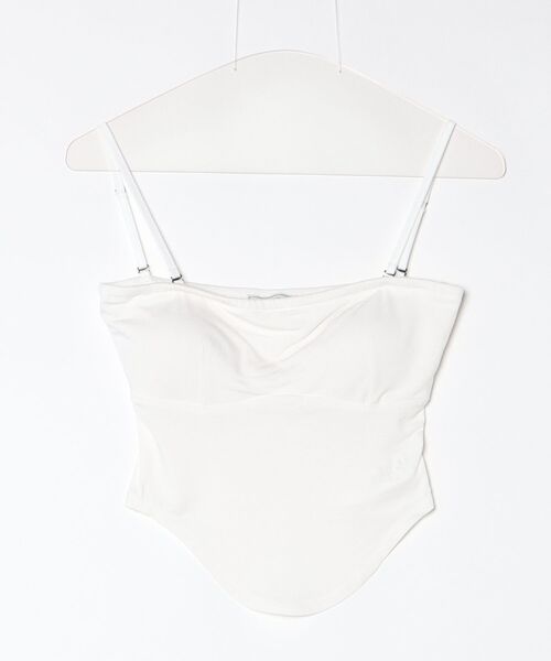 ROYAL FLASH(ロイヤルフラッシュ)の「determ/デターム/Collagen Curverd Line Tube Top(タンクトップ・レディース・ホワイト・S/XS)」の7枚目の写真