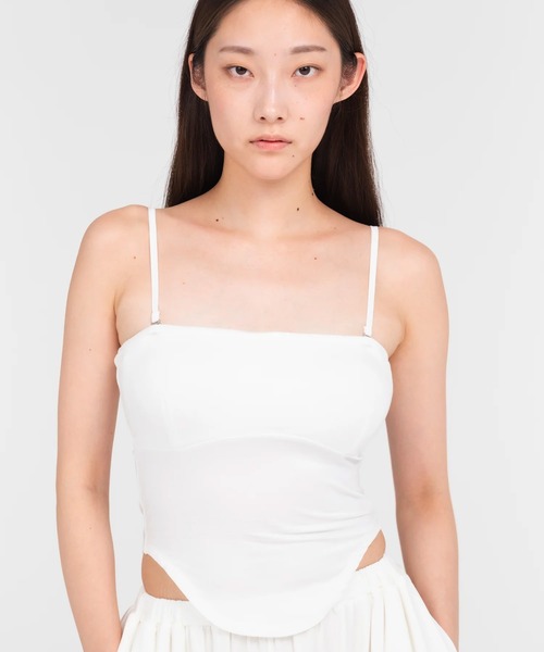 ROYAL FLASH(ロイヤルフラッシュ)の「determ/デターム/Collagen Curverd Line Tube Top(タンクトップ・レディース・ホワイト・S/XS)」の5枚目の写真