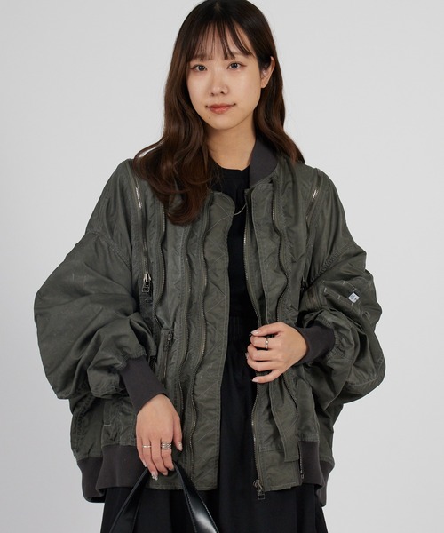 FACETASM/ファセッタズム ZIPPER BUG MA-1 シガレットポケット