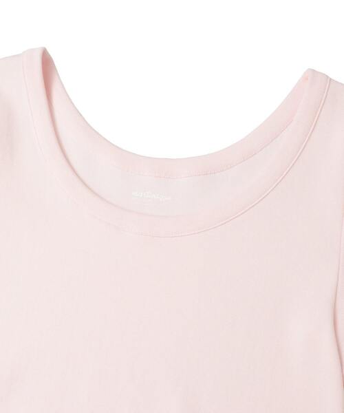 martinique（マルティニーク）の「《定番》フライス半袖Tシャツ（Tシャツ/カットソー・レディース・ネイビー/ホワイト/ピンク/ブラウン/ブラック・FREE）」の7枚目の写真