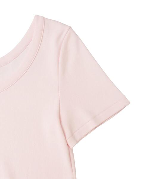 martinique（マルティニーク）の「《定番》フライス半袖Tシャツ（Tシャツ/カットソー・レディース・ネイビー/ホワイト/ピンク/ブラウン/ブラック・FREE）」の8枚目の写真