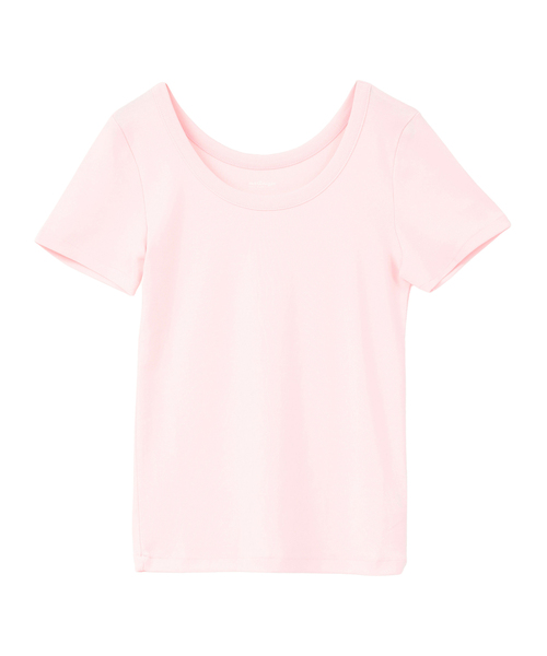 martinique（マルティニーク）の「《定番》フライス半袖Tシャツ（Tシャツ/カットソー・レディース・ネイビー/ホワイト/ピンク/ブラウン/ブラック・FREE）」の11枚目の写真