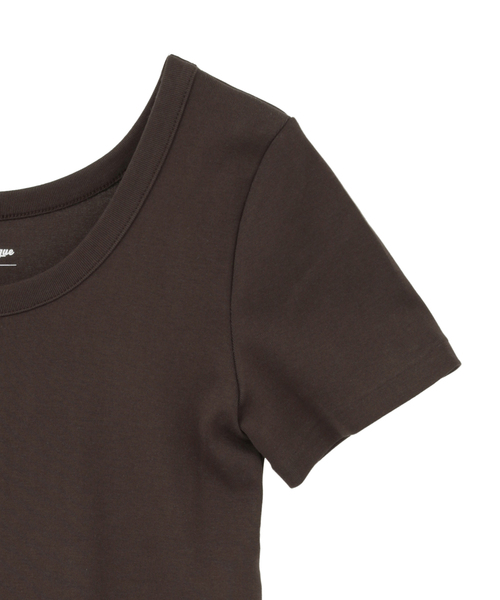 martinique（マルティニーク）の「《定番》フライス半袖Tシャツ（Tシャツ/カットソー・レディース・ネイビー/ホワイト/ピンク/ブラウン/ブラック・FREE）」の15枚目の写真
