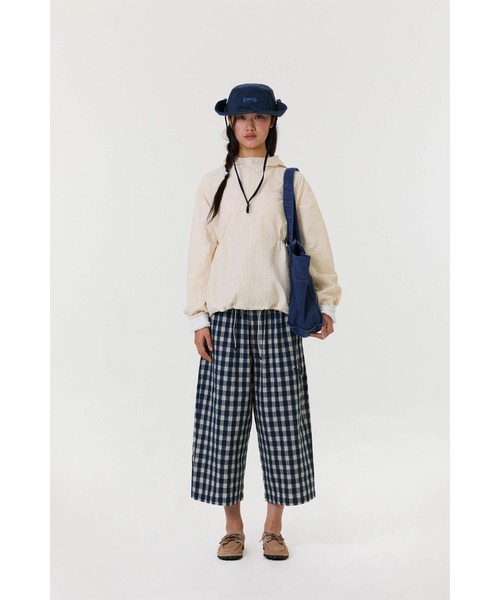 EMIS（イミス）の「WASHED COTTON SHOULDER BAG（ショルダーバッグ・レディース・ベージュ/ネイビー・FREE）」の14枚目の写真