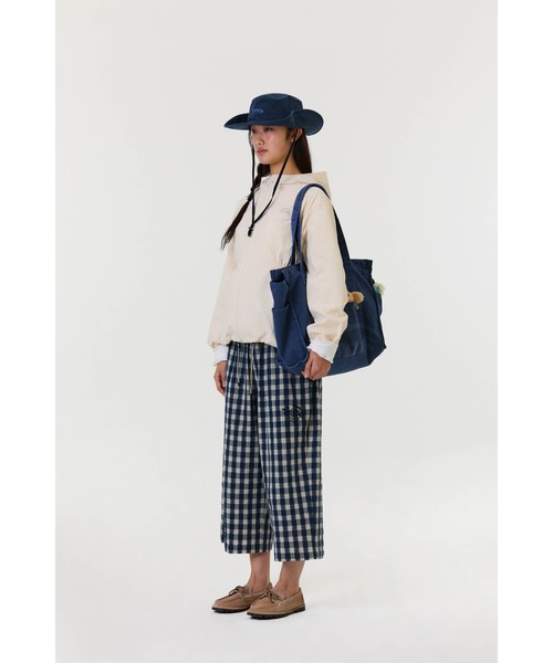 EMIS（イミス）の「WASHED COTTON SHOULDER BAG（ショルダーバッグ・レディース・ベージュ/ネイビー・FREE）」の15枚目の写真