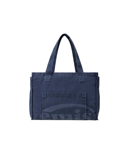 EMIS（イミス）の「WASHED COTTON SHOULDER BAG（ショルダーバッグ・レディース・ベージュ/ネイビー・FREE）」の3枚目の写真