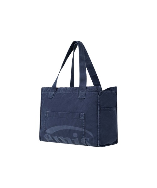 EMIS（イミス）の「WASHED COTTON SHOULDER BAG（ショルダーバッグ・レディース・ベージュ/ネイビー・FREE）」の5枚目の写真