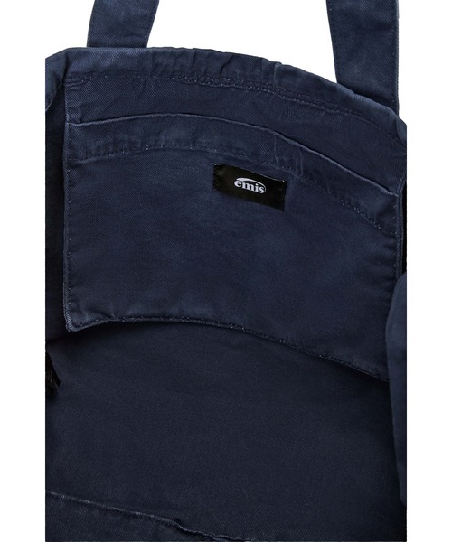 EMIS（イミス）の「WASHED COTTON SHOULDER BAG（ショルダーバッグ・レディース・ベージュ/ネイビー・FREE）」の7枚目の写真