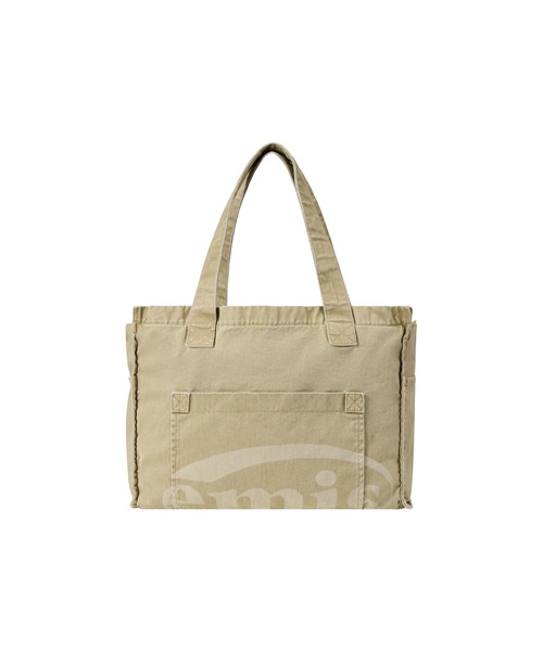 EMIS（イミス）の「WASHED COTTON SHOULDER BAG（ショルダーバッグ・レディース・ベージュ/ネイビー・FREE）」の8枚目の写真