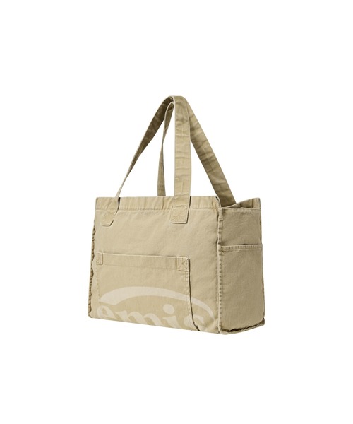 EMIS（イミス）の「WASHED COTTON SHOULDER BAG（ショルダーバッグ・レディース・ベージュ/ネイビー・FREE）」の10枚目の写真