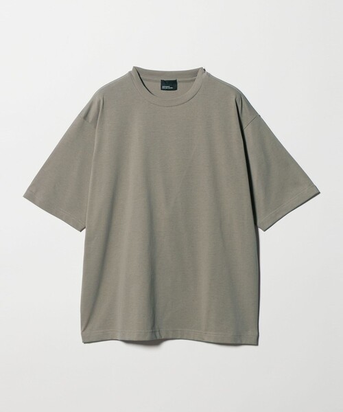 green label relaxing（グリーンレーベルリラクシング）の「【WEB限定】JUST fit デイリー ワイド Tシャツ -吸水速乾・抗菌-（Tシャツ/カットソー・メンズ・モカ/ロイヤルブルー/ホワイト/ライトグレー/ダークブラウン/ブラック・S/M/L/XL）」の5枚目の写真