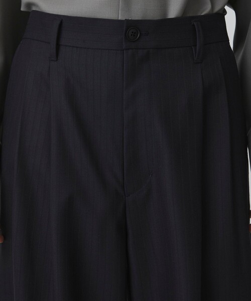 UNITED TOKYO(ユナイテッドトウキョウ)の「【残りわずか】RWS CHUBUT WOOL バルーンスラックス |タック/バレル/スタイルアップ/オーガニックウール/スーツ地/ワイド(その他パンツ・メンズ・ダークネイビー/ダークグレー・1/2/3)」の12枚目の写真