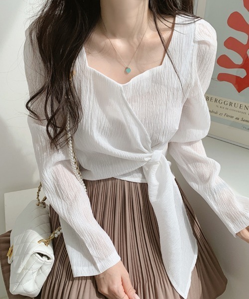 Flugge(フラッジー)の「ウエストリボンカシュクールトップス(その他トップス・レディース・ブラック・MEDIUM/LARGE)」の11枚目の写真