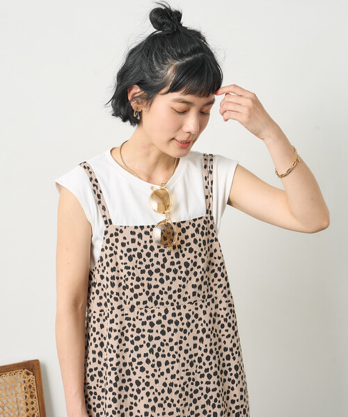 FREAK'S STORE(フリークスストア)の「【セットアイテム】リネンレーヨン インナーセット キャミワンピース(ワンピース・レディース・ブルー/ブラック/その他15・フリ-)」の22枚目の写真